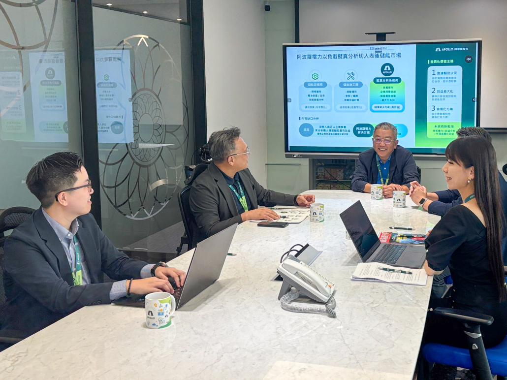 董事長王惠民與業務團隊